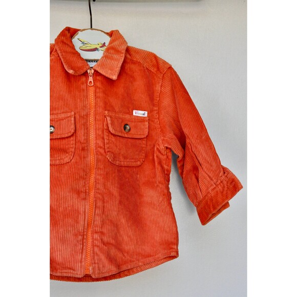 Corduroy Jacket for Kids Toddler Zip Up Burned Orange Italian Boys Jacket 2 y.o. - Picture 7 of 8